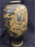 Japanese Satsuma highly gilt decorated vase.