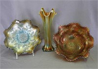 Lot of 3 pieces - aqua and aqua opal - damaged