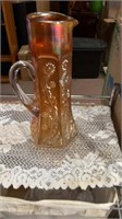 Paneled Dandelion Pitcher 12.5 Inches