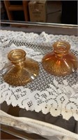 2- candlestick holders 5“ x 2.5”