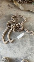 6ft log chain 2 large hooks and one chain hook