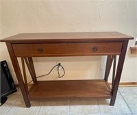 Wood Console Table 14”x32”x42”