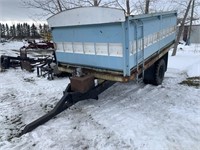 14' box and hoist trailer