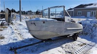 16' 65Hp Aluminum Boat w/ Trailer