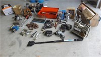 Gear Pullers. Hypro Pump, Bench Sander, Socket Set