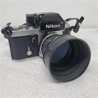 Vintage Nikon film camera with 50mm 1:2 lens - WE