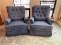 Pair of Rocking &, Swivel Recliners
