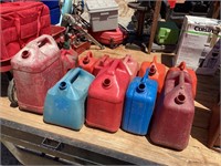 (11) MISC SIZED GAS CANS