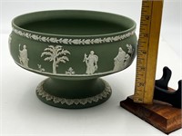 Wedgwood large sage green Jasperware imperial bowl