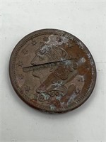 WILLARD & HAWLEY Stamped 1848 one cent