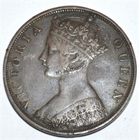 Queen Victoria Hong Kong One Cent Coin 1866