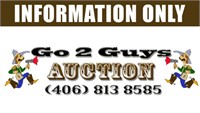 Go 2 Guys Auction Information