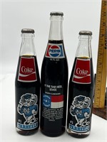 North Carolina Tar Heels Pepsi FULL bottles