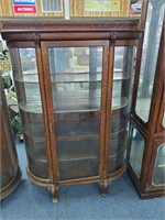Bow front cabinet see photos for condition