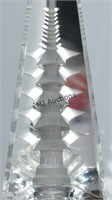 Hand Cut Polished Crystal Perfume Bottle Pagoda