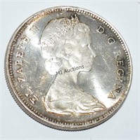 Queen Elizabeth Canada Silver Dollar 1966