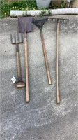 Shovel, Rakes, Potato Fork