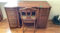 Bassett Furniture Desk & Chair 47” x 21” x 30”