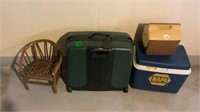 Child’s Chair, Suite Case, Coolers