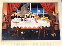 "Dinner Goose" by Monte Dolack Print