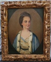 Framed Antique Painting on Metal
