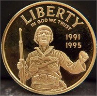 1991-1995W $5 Gold Coin