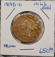 1895-O $10 Gold Liberty Head Coin
