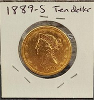 1889-S $10 Gold Liberty Head Coin