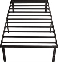 Non-Slip Bed Frame with Steel Slats Twin