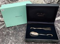 Tiffany Sterling Silver Baby Fork & Spoon