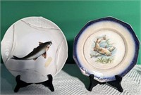 Two China Fish Plates