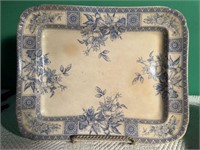 LS & S Antique China Platter