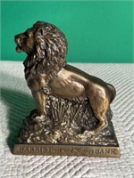 Metal Lion Coin Bank