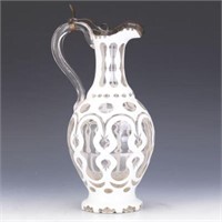 Victorian Bohemian Cut Back Cased Glass persain