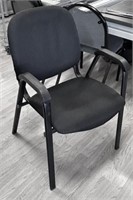 OFFICE STOR BLACK STACKING CHAIRS