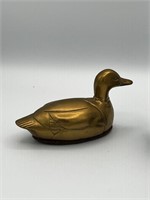 Vintage brass duck