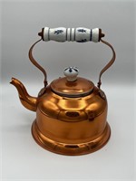 Vintage copper tea pot