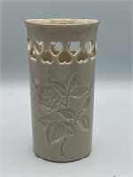 Floral Lenox Bud Vase USA 24k gold
