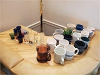 coffee cups and shot glasses