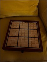 Deluxe Wood Sudoku Game Board & Tray