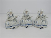 3 Porcelain Victiorian Women