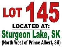 Lot 145 Located at Sturgeon Lake, SK