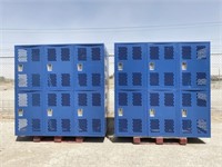 School Surplus Facilities-(4)pcs Blue HD Lockers