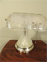 Crystal Banker's Lamp