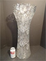 Huge 24" Crystal Vase