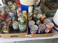 2 BOXES - OLD OIL CANS AND MORE