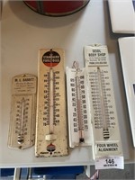 4 ANTIQUE THERMOMETERS