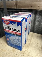 4 BOXES OF MOTH BALLS