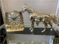 Vintage Horse Clock - working