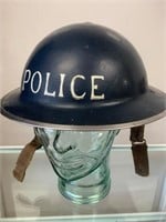 WWII British Home Front Police Helmet